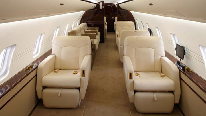 Special Charter Category - Challenger 850 Jet Interior